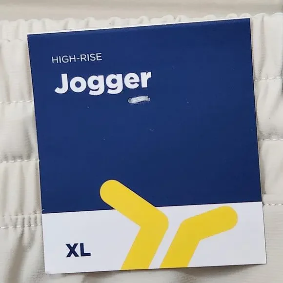 New! Old Navy Go-Dry Warp Knit Nylon High-Rise Joggers Sleektech Pant NWT SZ XL - Picture 3 of 16